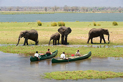 Kanosafari Chirundu - Mana Pools Kano safari Zimbabwe